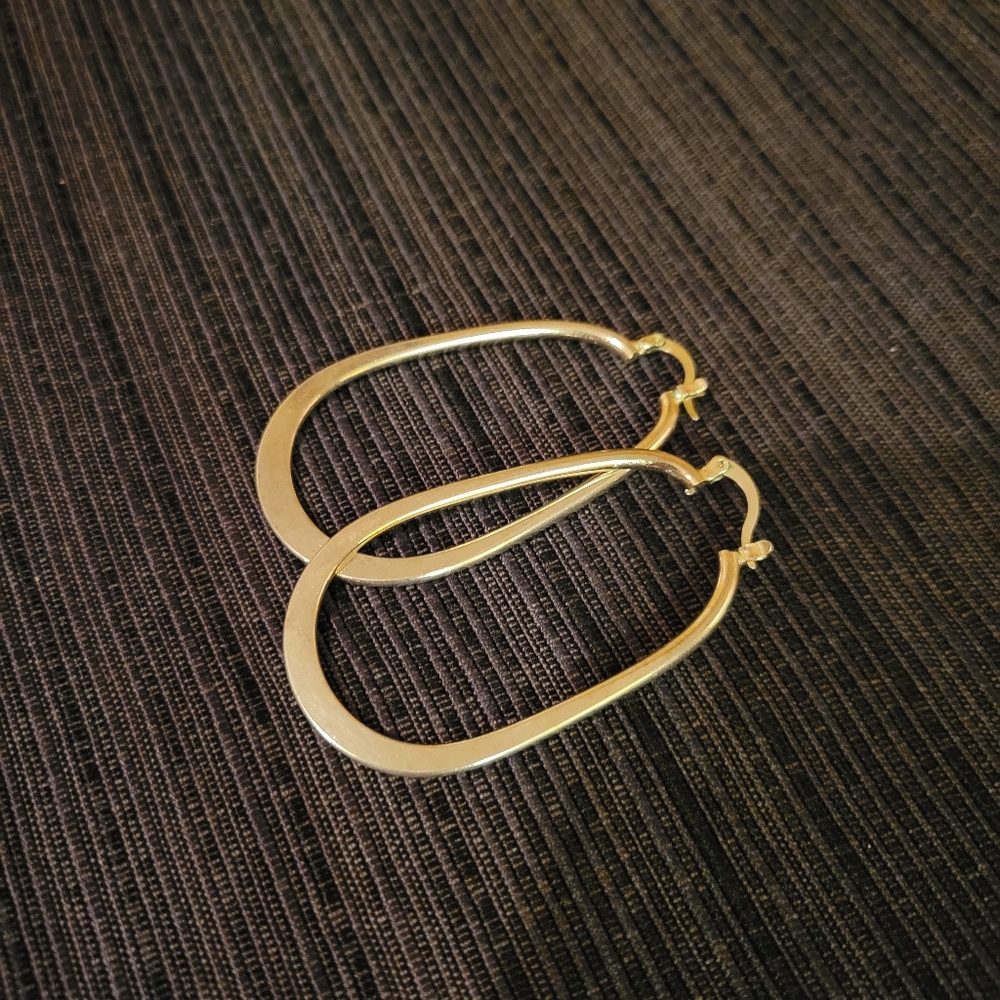 Sterling silver large earrings